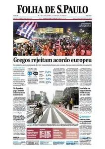 Folha de São Paulo - 6 de julho de 2015 - Segunda