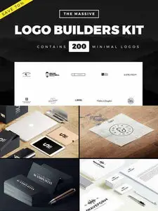 CreativeMarket - Massive Logo Builder Kit - 200 Logos