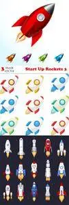 Vectors - Start Up Rockets 3