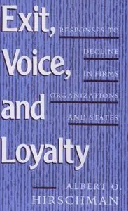 Exit, Voice, and Loyalty: Responses to Decline in Firms, Organizations, and States (repost)
