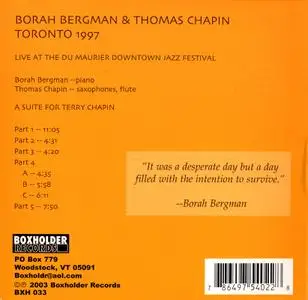 Borah Bergman & Thomas Chapin - Toronto 1997 (2003)