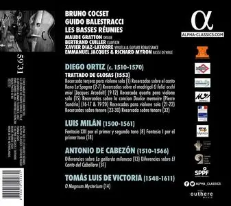 Bruno Cocset, Guido Balestracci, Les Basses Réunies -  Diego Ortiz: Trattado de Glosas (2020)