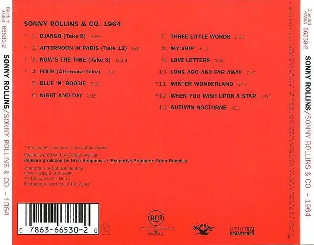 Sonny Rollins - Sonny Rollins & Co. - 1964 (1995) {Bluebird}