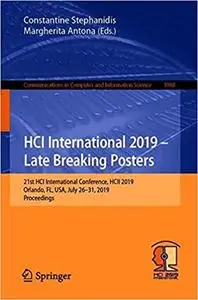 HCI International 2019 – Late Breaking Posters: 21st HCI International Conference, HCII 2019, Orlando, FL, USA, July 26–