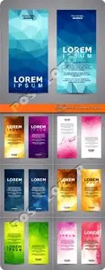 Polygonal banner vector