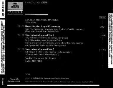 English Chamber Orchestra, Karl Richter - Handel: Music for the Royal Fireworks (1990)