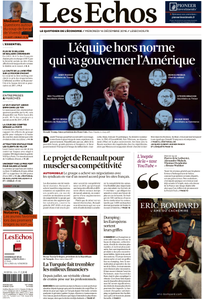 Les Echos du Mercredi 14 Décembre 2016