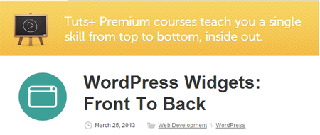 WordPress Widgets: Front To Back (2013)