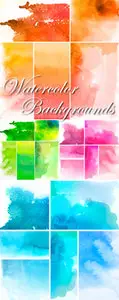 Stock Photo - Watercolor Backgrounds