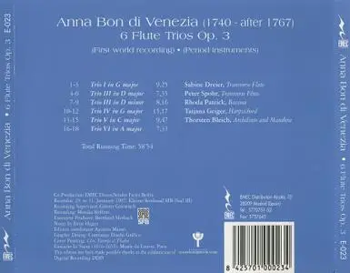 Sabine Dreier, Peter Spohr, Rhoda Patrick, Tatjana Geiger, Thorsten Bleich - Anna Bon di Venezia: 6 Flute Trios Op. 3 (1997)