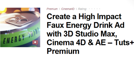 Create a High Impact Faux Energy Drink Ad (2012)