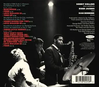 Sonny Rollins - Rollins In Holland (2020) {Resonance Records}