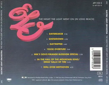 Electric Light Orchestra (ELO) - The Night The Light Went On (In Long Beach) (1974) [Remastered 1998]