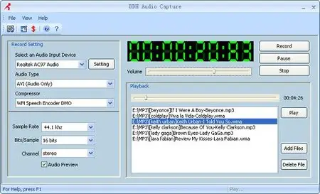 BDH Audio Capture 4.0