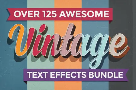 CreativeMarket - Vintage Text Effects Bundle