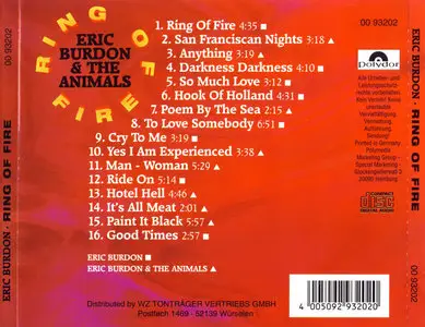 Eric Burdon & The Animals – Ring Of Fire (Comp. 1980)