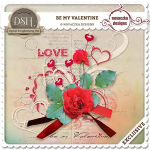 2 Romantic Mini Scrap Kit: My Valentine & Little Love