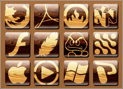 Wooden Dock Icons