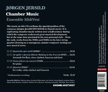 Jørgen Jersild - Ensemble MidtVest - Chamber Music (2013, Dacapo # 8.226072)
