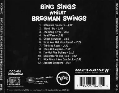 Bing Crosby - Bing Sings Whilst Bregman Swings (1956) [MFSL UDCD 670] Repost