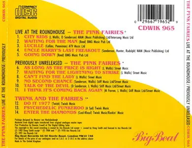Pink Fairies - Live At The Roundhouse/Previously Unreleased/Do It EP (1982) [Reissue 1991]