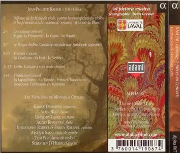Jean Philippe Rameau - Le Berger Fidele, Thetis & pieces en concerts - Les Musiciens de Monsieur Croche