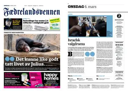 Fædrelandsvennen – 06. mars 2019