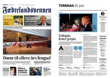 Fædrelandsvennen – 26. juni 2018