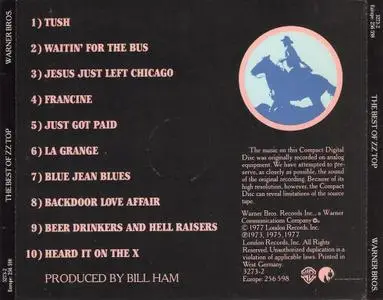 ZZ Top - The Best Of ZZ Top (1977) {1984, Target CD}