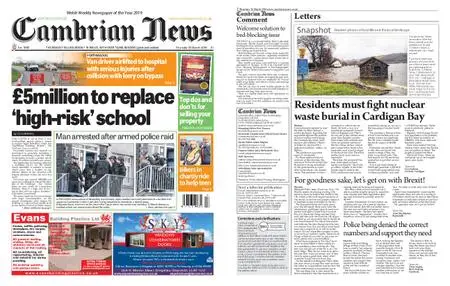 Cambrian News Arfon & Dwyfor – 29 March 2019