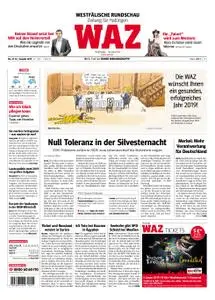 WAZ Westdeutsche Allgemeine Zeitung Hattingen - 31. Dezember 2018