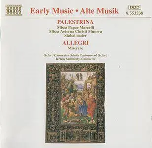Oxford Camerata - Choral Works by Palestrina & Allegri (1995, Naxos # 8.553238)