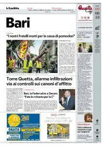 la Repubblica Bari - 9 Agosto 2018