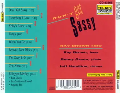 Ray Brown Trio - Don't Get Sassy (1994) {REPOST}