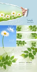 Nature vector banners