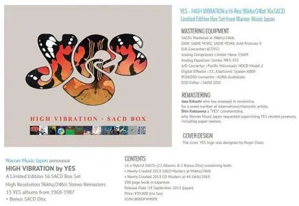 Yes - High Vibration (2013) [Japanese 16 Discs Box Set] Re-up