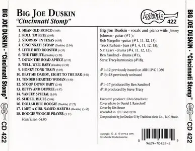 Big Joe Duskin - Cincinnati Stomp (1979) Reissue 1995