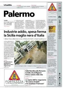 la Repubblica Palermo - 5 Ottobre 2018