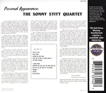 Sonny Stitt - Personal Appearance (1958) [Remastered 2004] {REPOST}