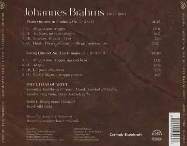 Pavel Haas Quartet - Johannes Brahms: Piano Quintet, Op. 34 & String Quintet Op. 111 (2022)