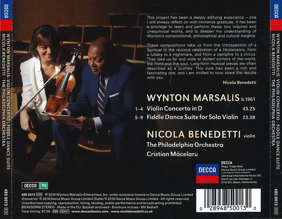 Marsalis Violin Concerto; Fiddle Dance Suite