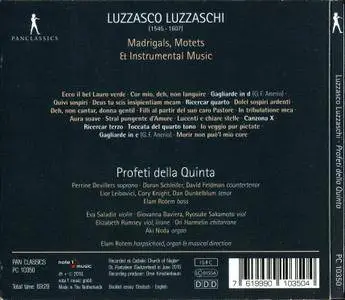 Luzzasco Luzzaschi (1545-1607) - Madrigals, Motets & Instrumental Music - Profeti della Quinta (2016) {Pan Classics}