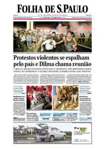 Jornal Folha de São Paulo - 21 de junho de 2013 - Sexta