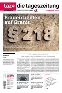 taz die tageszeitung  - 12 Febraur 2025