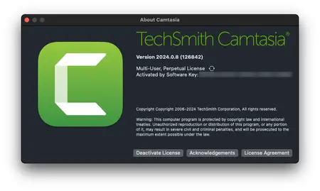 TechSmith Camtasia 2024.0.8 Multilingual macOS