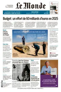 Le Monde du Vendredi 4 Octobre 2024