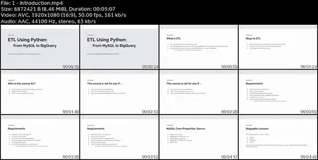 ETL using Python: from MySQL to BigQuery