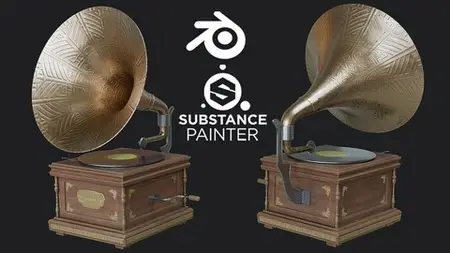 Creating A Gramophone In Blender And Substance Painter