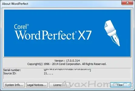 Corel WordPerfect Office X7 v17.0.0.314