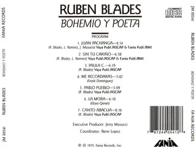 Rubén Blades – Bohemio y Poeta (1979)